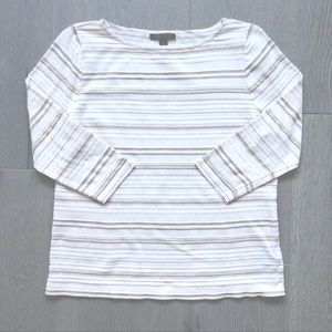 XL LAUREN RALPH LAUREN Boat Neck LS Knit Top EUC